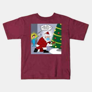 Santa's Mask Problem Kids T-Shirt